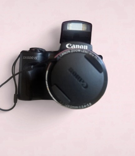 Canon PowerShot SX500 IS 16MP Black Bridge Camera 30x Zoom HD Video