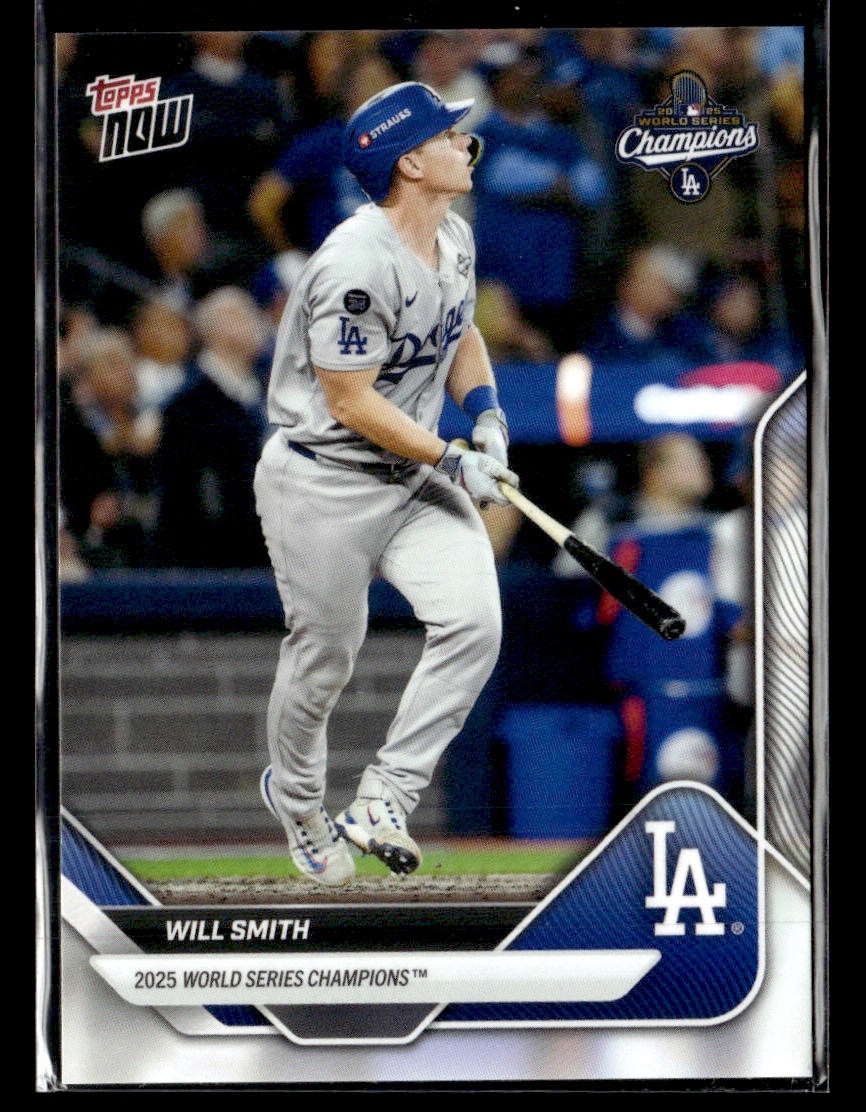 2025 Topps Now World Series Champions Los Angeles Dodgers #WS-6 Will Smith card