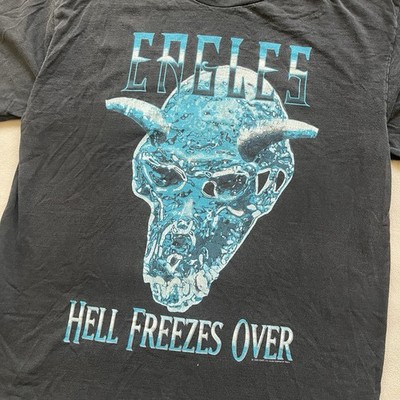Vintage 1994 Eagles Hell Freezes Over Tour Concert Tshirt Black