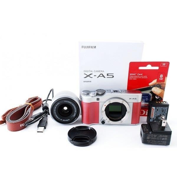 Fujifilm Fuji X-A5 24.2MP Mirrorless Digital Camera Pink Lens Kit