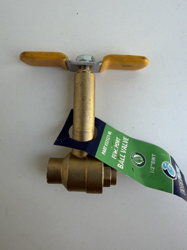 Everflow 53121-NL Brass Ball Valve 1/2" SWT Long Bonnet Lead Free 600 WOG LF