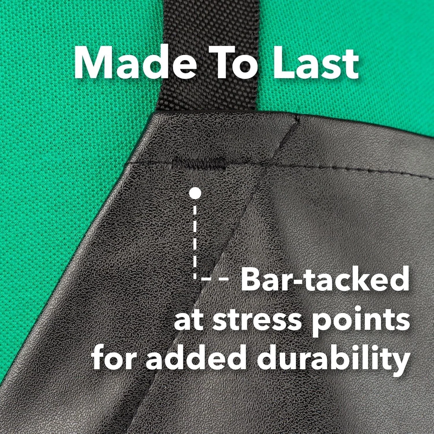 Waterproof Vinyl Apron Black .8mm Heavy Duty for Dog Grooming Fish Cleaning - product detail image 2