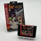 Taz in Escape From Mars Sega Genesis Game & Box Case Tested Authentic Vintage IB