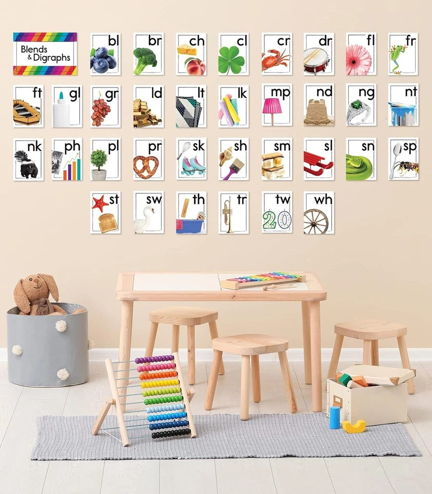 Carson Dellosa Blends and Digraphs Bulletin Board Set—Blend Cards, Digraph Ca - Image 2 of 4