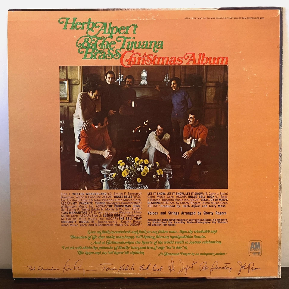HERB ALPERT & Tijuana Brass - Christmas Album (1968) - 12" Vinyl Record LP - EX - Image 2 of 3