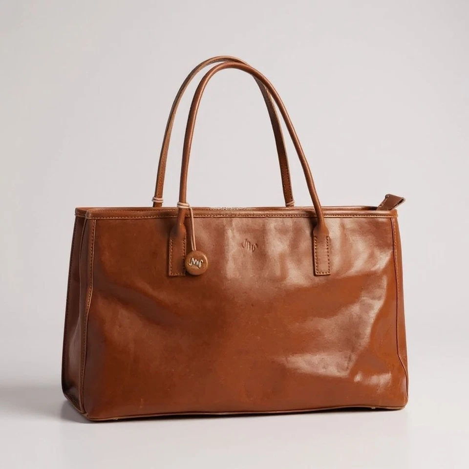 Monsac Original Bolso de Mano Cartera Marrón Rectangular Cuero Bolso de Hombro Bolso de Mano Foto 2 de 4