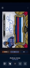 Topps Bunt 25 Tier One 25 Andruw Jones Signature Relic Iconic DIGITAL