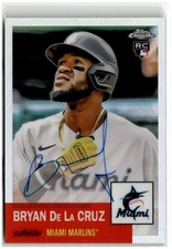 2022 Topps Chrome #CPA-BDC Bryan De La Cruz Autographs Refractor #/199