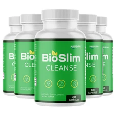 Bio Slim Cleanse Advanced Defense Formula Dietary Supplement - 5 Bottles