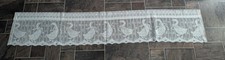 Crocheted Lace Curtain Valance Goose Duck Farmhouse Cottage Core 68"X 12"