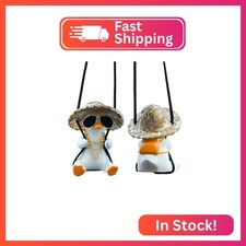 Swing Duck Car Hanging Ornament - Cute Pendant For Rearview Mirror - Accessories