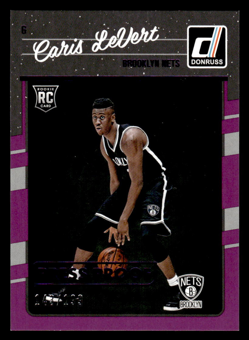 2016-17 Donruss Press Proof Purple #167 Caris LeVert RC #d /199 Nets