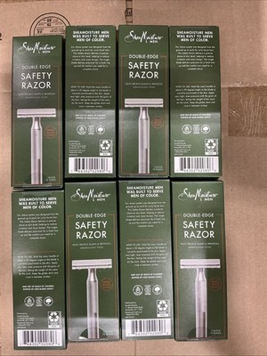8 X Shea Moisture Men Double Edge Safety Razor With 10 Blades