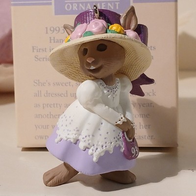 Springtime Bonnets Vintage 1993 Hallmark Keepsake Easter Collection Ornament