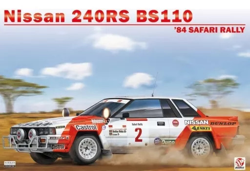 1/24 Nissan 240Rs Bs110 1984 Safari Rally Bx24041 Plastic