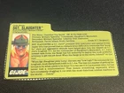 gi joe lot File Card 1989 Sgt Slaughter Marauders Great Condition