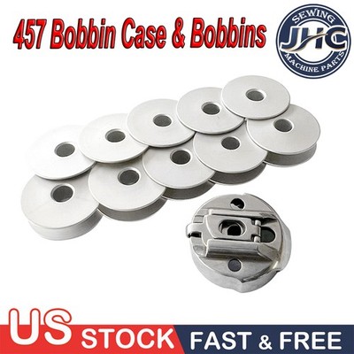 #502530 #BC-457-NBL Zig Zag Bobbin Case & 10x Bobbin for SINGER 457A 457G 457U