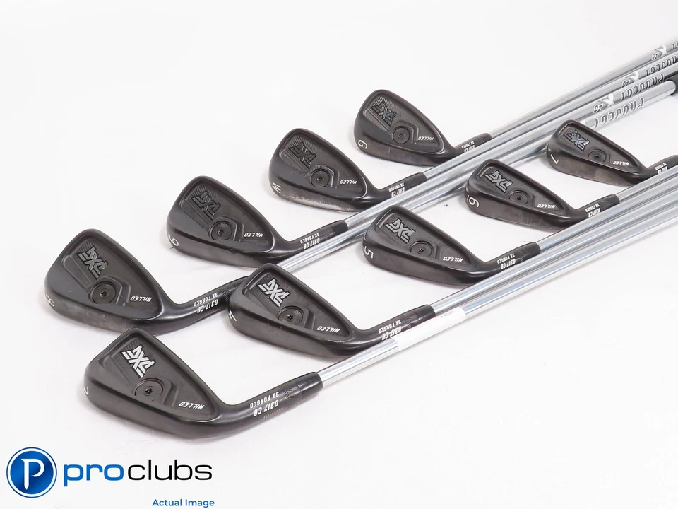 Nice Left Handed PXG 0317CB Black 3-PW,GW IRON SET ProjectX IO Stiff Flex 459243 - Image 2 of 4