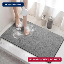 Shower Mats Non Slip without Suction Cups, PVC Loofah Bathroom Mats, Loofah Mats