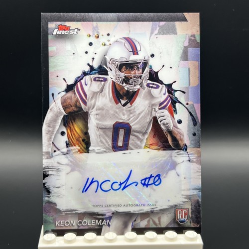 2024 Topps Finest - Rookie Finest Auto Keon Coleman #RFA-KC Refractor Bills