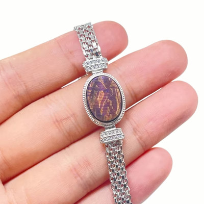 Muonionalusta Meteorite Bracelet  Crystal Decoration Bracelet Size Adjustable L1