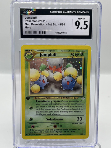 Jumpluff (1st Edition) graded CGC 9.5 for sale on eBay