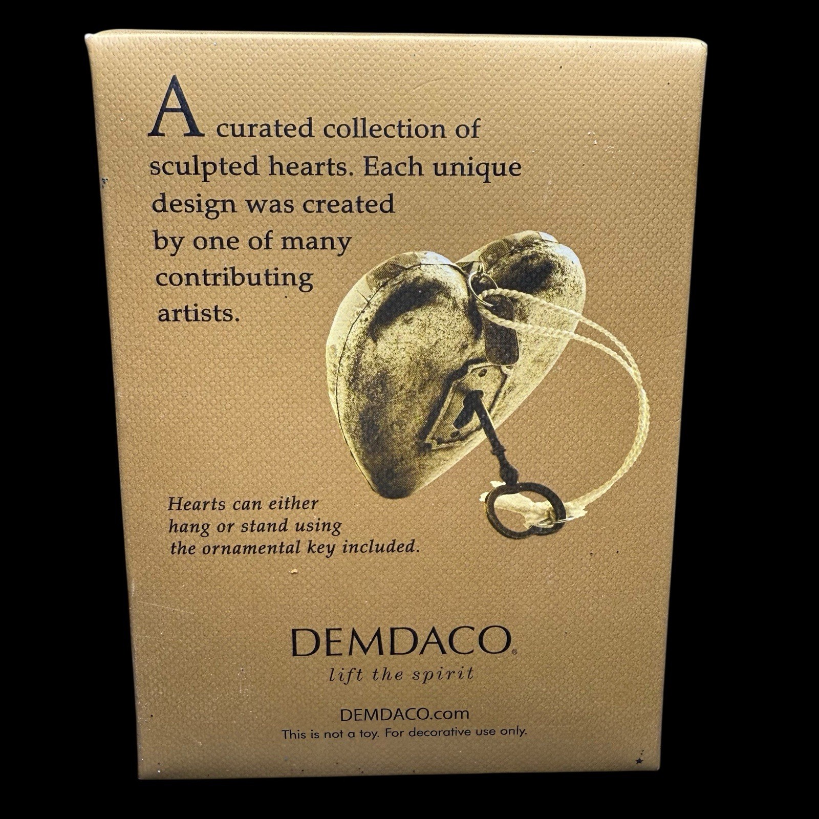 Demdaco Art Heart MERRY CHRISTMAS DEER CARDINAL With Key NEW In Box