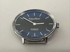 Vtg Lucien Piccard Wind up Swiss Small Men's Watch 36mm FOR PARTS Collectible