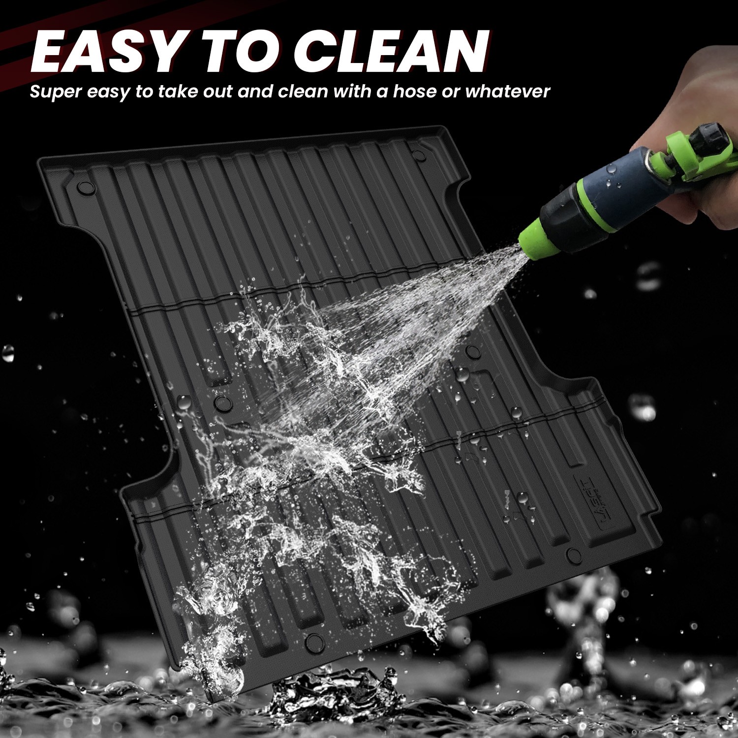 LASFIT 5.5 FT Truck Bed Mat for Ford F-150 2024-2026 Waterproof Truck Bed Liner