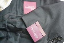 Sartoria Partenopea Solid Gray S140s Wool 2 Pc Suit Jacket Pants 40 50EU NEW
