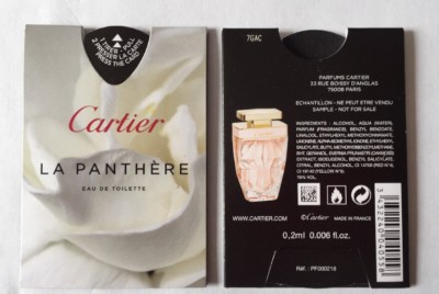 1 Duftkarte/Puffer La Panthère De Cartier