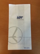 Spuckt&uuml;te Puke-bag Air-Sicknes-bag LOT Polish Airlines mit Logo Polen