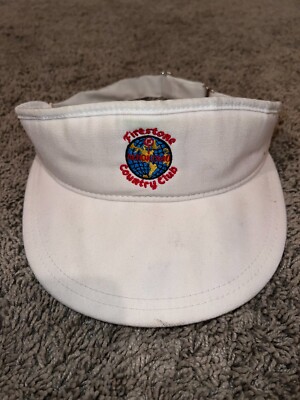 New Era Pro Model Dupont Visor Firestone Country Club Strapback Cap White OSFM