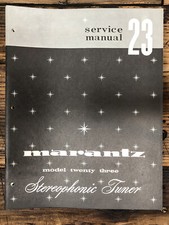 Marantz Model 23 Tuner Service Manual Original