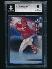 2018 Bowman Platinum Platinum Presence #PP-16 Mike Trout BGS 9 Mint
