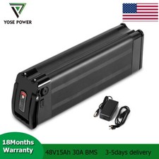 48V 15Ah Black Silverfish Ebike Battery 1000W Electric Bike Lithium Battery