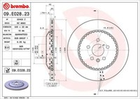 2X Brembo 09.E028.23 Bremsscheibe FüR Land Rover