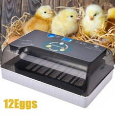 12 Eggs Incubator Automatic Eggs Hatcher For Chicken Quail Poultry Hatching US