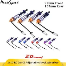 ZD Racing Oil Adjustable Shock Absorber 92mm Front & 105mm Rear for 1/10 RC Car