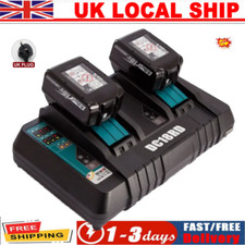 For Makita DC18RD 18v Li-Ion Twin Double Port Rapid Battery Charger 240V uk plug