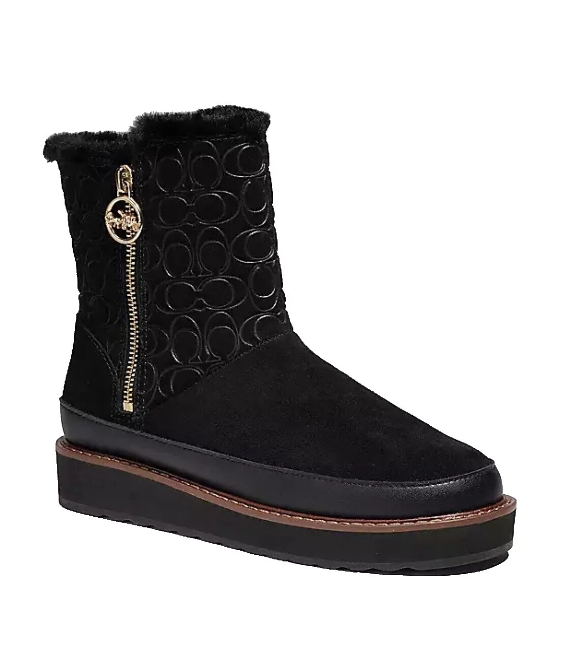 Coach Black Suede Boots for Women