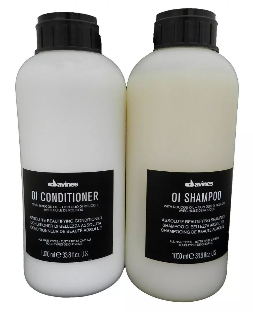 hver Ved sponsor Davines Oi Shampoo and Conditioner 1L/1000ml SET | eBay