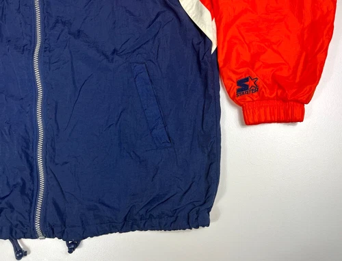 Vintage 90s Starter NFL ProLine Chicago Bears Windbreaker Jacket Hooded Sz XL - Picture 10 of 16