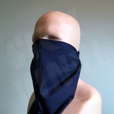 Blank Square Bandana Face Cover Accessory Navy Blue Dark Blue