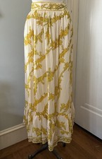 Vintage 1970's Emilio Pucci Printed Silk Georgette Dirndl Skirt