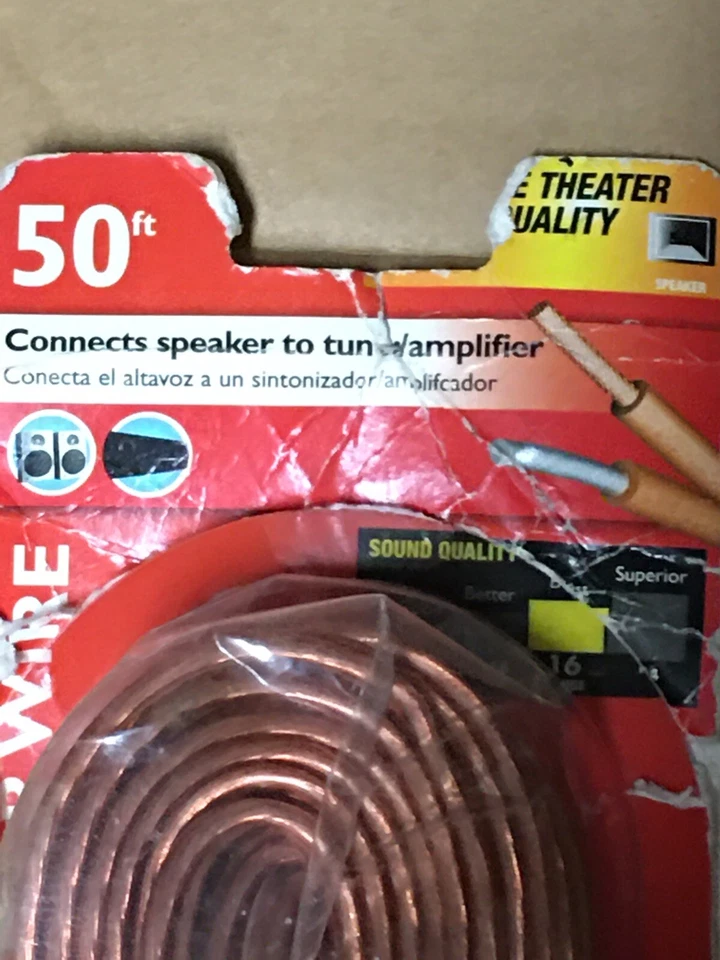 Altavoz Philips calibre 16 VERDADERO 50 ' pies cable coche hogar cielo alto pies Foto 4 de 4