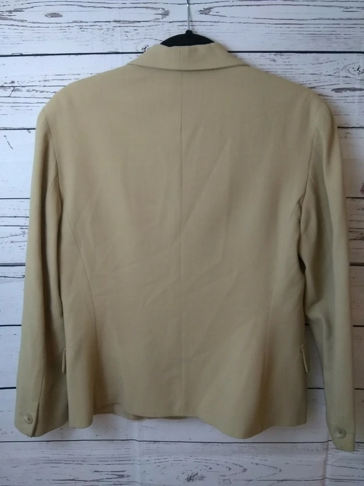 Chaqueta Blazer Max Mara Italia Para Mujer Mezcla Lana Completamente Forrada Talla 8/Mediana/M Foto 2 de 4