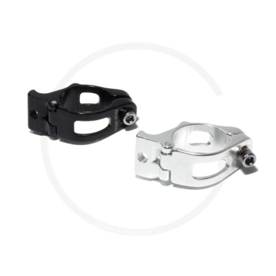 Rahmen Adapter Schelle für Anlöt-Umwerfer | Aluminium | Ø 28,6mm, 31,8mm o. 34,9