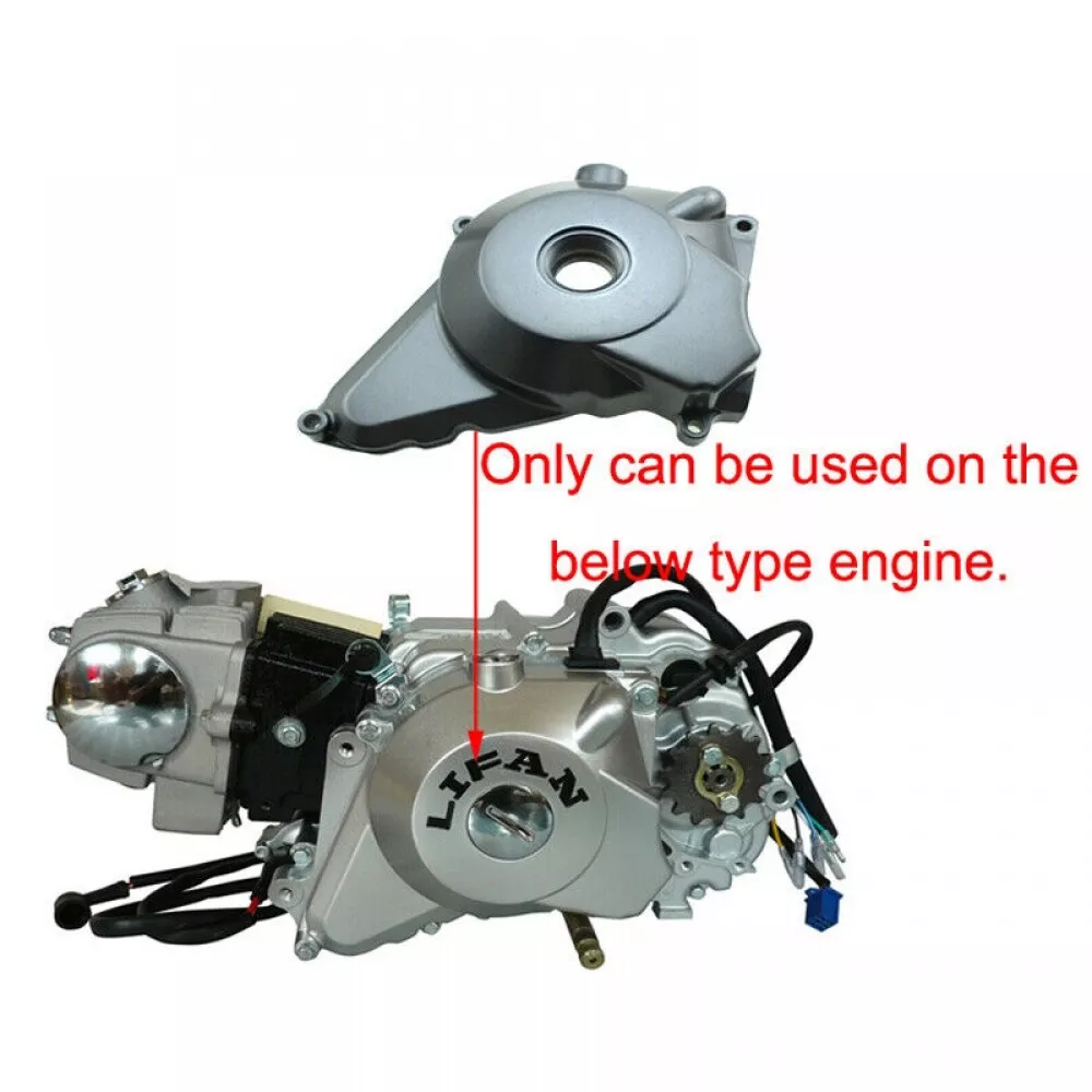 Engine, 50cc, semi-automatic, Lifan, 4-speed, starter motor
