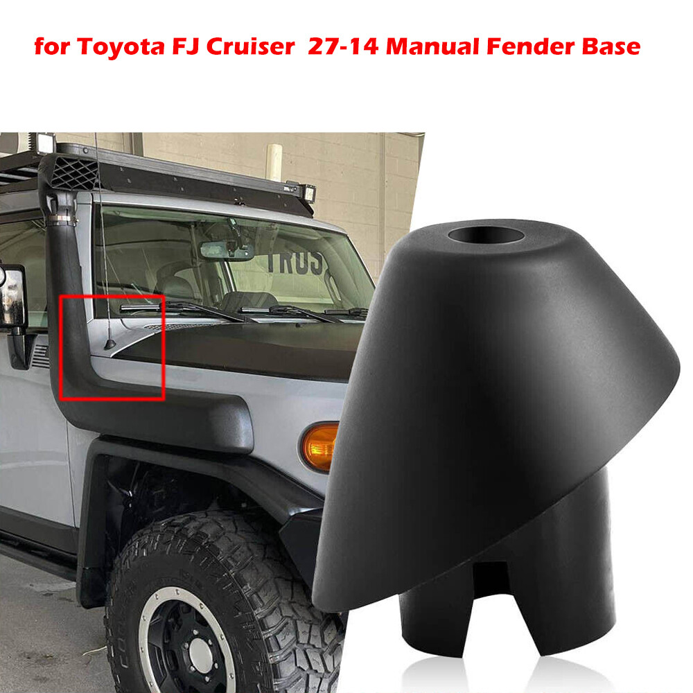 Mallofusa Black Rubber Antenna Bezel For 2007-2014 Toyota FJ Cruiser (Replaces 86392-35032)